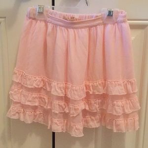 Mini Boden light pink tiered skirt size 4-5